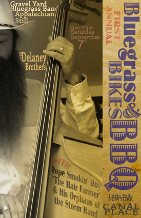 poster bluegrass, bikes and BBQ